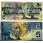 Canada, lot 5 Dollars 1986-2000 (2 pcs.)