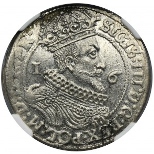 Sigismund III Vasa, 1/4 Thaler Danzig 1625 - NGC MS65 - PR•