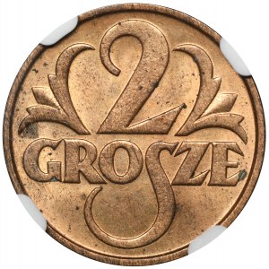 2 grosze 1934 - NGC MS63 RD - RZADKIE