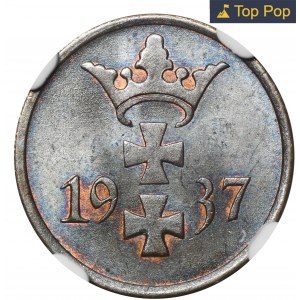 Wolne Miasto Gdańsk, 1 fenig 1937 - NGC MS66 BN