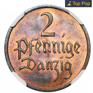 Free City of Danzig, 2 pfennige 1937 - NGC MS65 RB