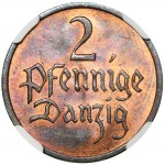 Free City of Danzig, 2 pfennige 1937 - NGC MS65 RB