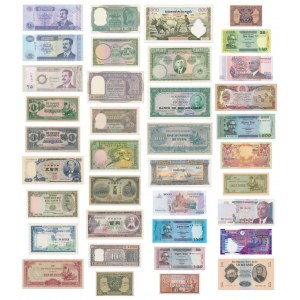 Asien, Banknoten-Mix-Set (47 Stück)