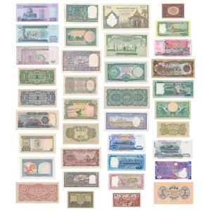 Asien, Banknoten-Mix-Set (47 Stück)