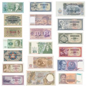 Group of European banknotes ( 19 pcs.)