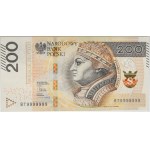 200 złotych 2015 - BT 9999999 - SOLID