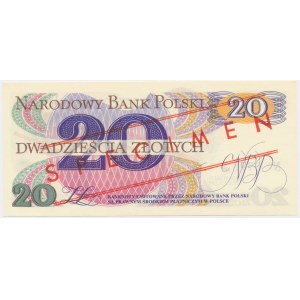 20 złotych 1982 - WZÓR - A 0000000 - No.0778 -
