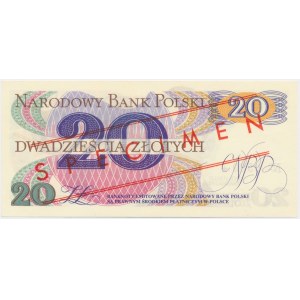 20 złotych 1982 - WZÓR - A 0000000 - No.0580 -