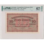 Posen, 10 Rubles 1916 - E - PMG 67 EPQ