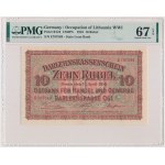 Poznań, 10 Rubel 1916 - E - PMG 67 EPQ