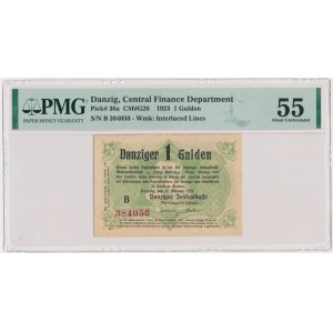 Danzig, 1 Gulden 1923 - Oktober - PMG 55 - RARE