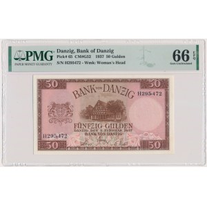 Danzig, 50 Gulden 1937 - H - PMG 66 EPQ