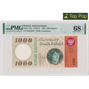 1.000 złotych 1965 - S - PMG 68 EPQ