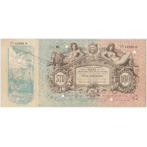 Lemberg, Barabtretung für 100 Kronen 1915 - Serie M