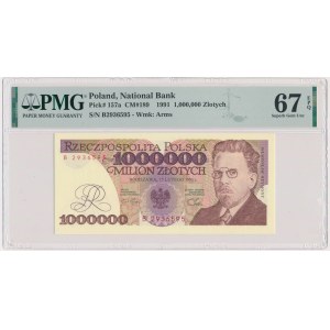 1 milion złotych 1991 - B - PMG 67 EPQ - rzadka seria