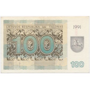 Lithuania, 100 Talonas 1991 - without text