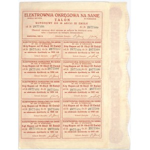 Elektrownia Okręgowa na Sanie, 10 x 1.000 mkp 1923, Emisja III