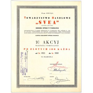 Commercial Society Svea S.A., 10 x PLN 100, Issue II
