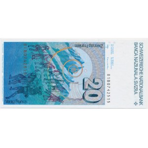 Switzerland, 20 Francs (1978-1992)