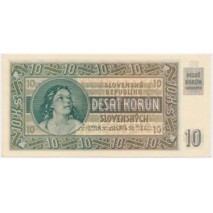 Słovakia, 10 Korun 1939 - SPECIMEN -