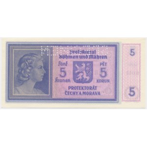 Bohemia and Moravia, 5 Korun (1940) - SPECIMEN -