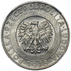 20 złotych 1973 Wieżowiec i kłosy - NGC MS66