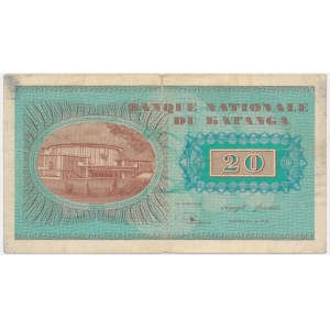 Katanga, 20 Francs 1960