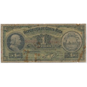 Costa Rica, 1 Colon 1910