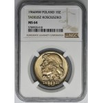 10 złotych 1966 Kościuszko - NGC MS64