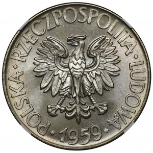 10 złotych 1959 Kościuszko - NGC MS65