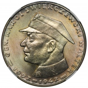 10 złotych 1967 gen. Karol Świerczewski - NGC MS64