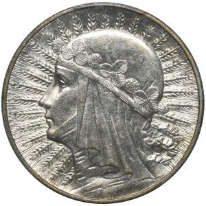 Głowa Kobiety, 5 złotych Warszawa 1933 - PCGS MS62