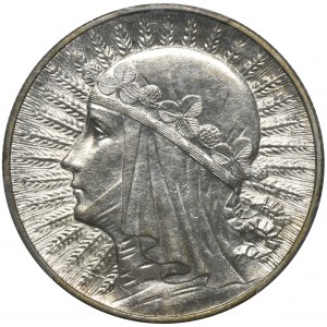 Head of a Woman, 5 gold Warsaw 1933 - PCGS MS62