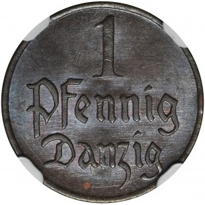Freie Stadt Danzig, 1 Fenig 1923 - NGC MS64 BN