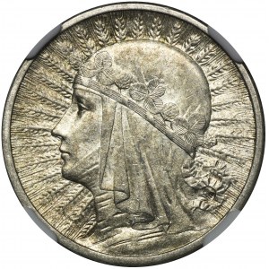 Głowa Kobiety, 2 złote 1933 - NGC MS62