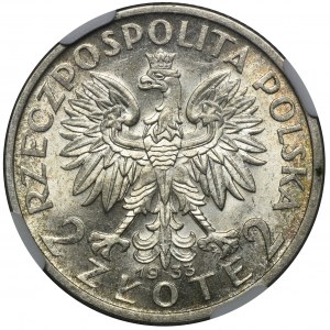 Kopf einer Frau, 2 Gold 1933 - NGC MS62