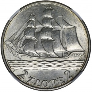 Segelschiff, 2 Gold 1936 - NGC MS64