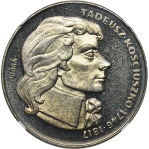 NICHOLS-MUSTER, 100 Zloty 1976 Tadeusz Kościuszko - NGC MS65