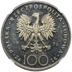 NICHOLS-MUSTER, 100 Zloty 1976 Tadeusz Kościuszko - NGC MS65