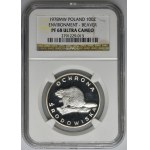 100 złotych 1978 Ochrona Środowiska Bóbr - NGC PF68 ULTRA CAMEO