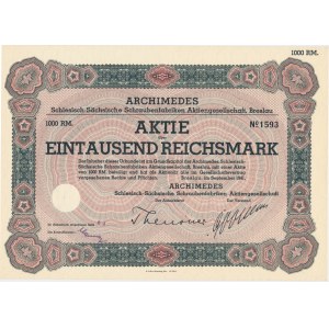 Archimedes, Aktion 1.000 Mark 1941