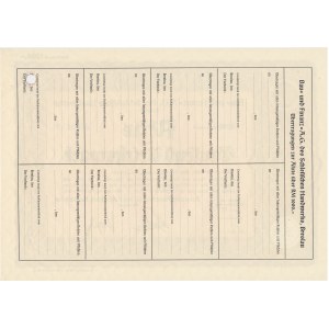 Bau- und Finanz Aktiengesellschaft, share 1,000 marks 1943