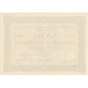 Christian Dierig Aktiengesellschaft, stock 1,000 marks 1941