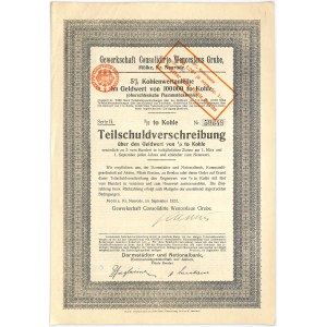 Kopalnia Węgla Kamiennego Wacław w Miłkowie, 5% obligacja 1923