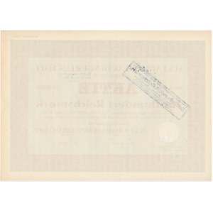 H&amp;F Wihard Aktiengesellschaft, share of 500 marks 1920