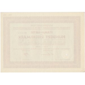 Hydrometr Aktiengesellschaft Breslau, stock 1,000 marks 1941