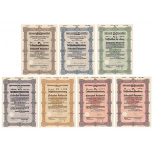 Hydrierwerke Politz Aktiengesellschaft, bonds 1939-1940 (7 pieces).