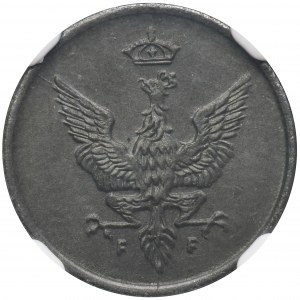 Polish Kingdom, 1 pfennig 1918 - NGC MS64