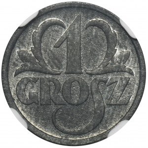 Generalna Gubernia, 1 Grosz 1939 - NGC MS63 - WZÓR