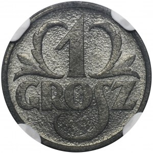 Generalna Gubernia, 1 Grosz 1939 - NGC MS63 - WZÓR